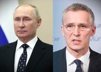 Pútín og Stoltenberg útskýra stríð
