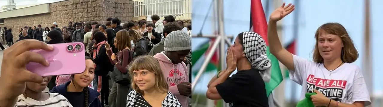 Greta Thunberg styður mótmæli franskra skólanema