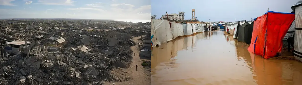 SÞ varar við flóðahættu fyrir 950.000 flóttamenn á Gaza
