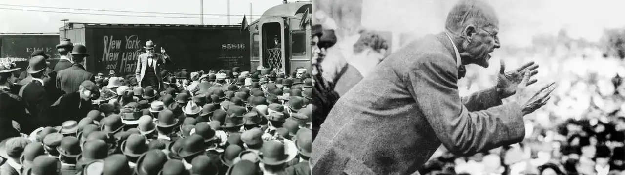 Red Special flutti Eugene Debs í kosningabaráttu 1908