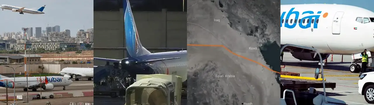 Flugi Flydubai frá Dubai til Tel Aviv beint til Sádi-Arabíu