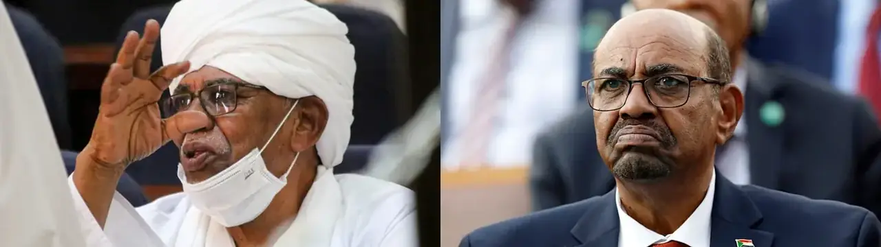 Al-Bashir, forseti Súdans sem var hrakinn frá völdum, fluttur á hersjúkrahús í Khartoum