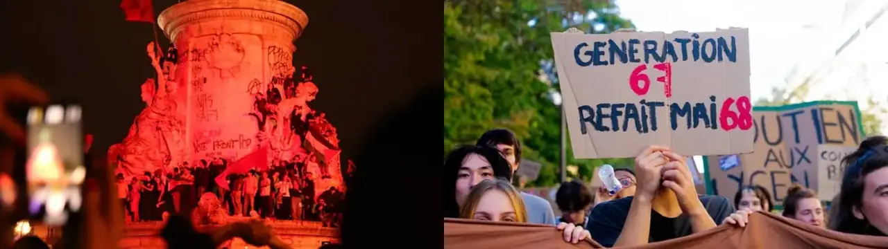 Verkalýðssamtök styðja vaxandi mótmæli franskra nemenda