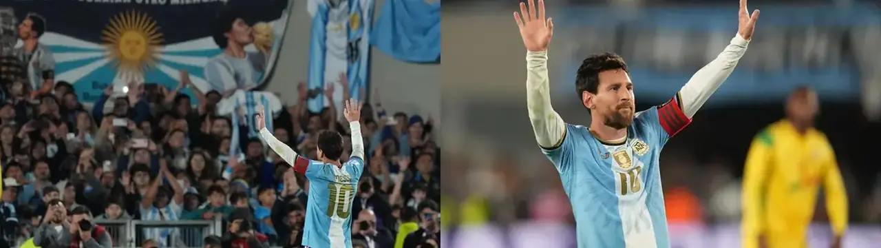 Messi skoraði í síðasta leik sínum fyrir Argentínu