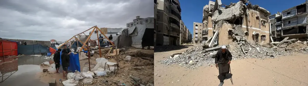 IOM varar við skorti á vetrarskýli fyrir nær alla íbúa Gaza